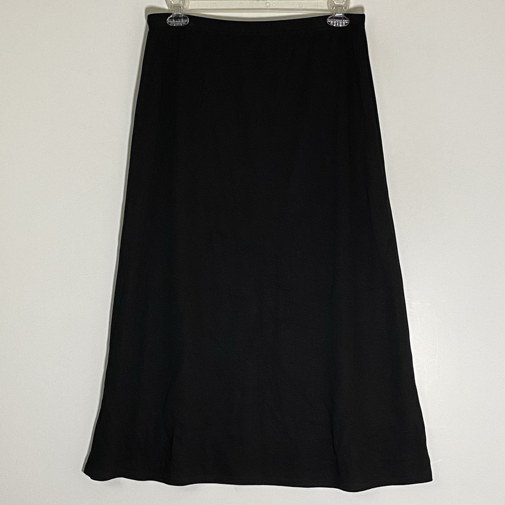 Nuggles Maxi Skirt Womens XL Black Classic ALine NoSlit Modest Apostolic Stretch